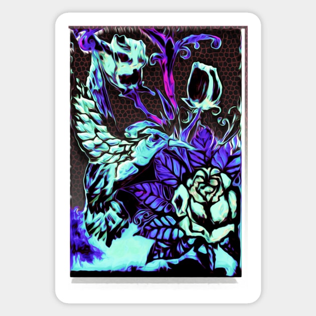 Humming Roses Sticker by TriForceDesign